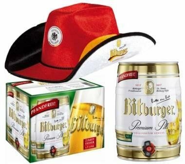 Bitburger Premium Pils Partyfass 2 x 5,00l Dosen