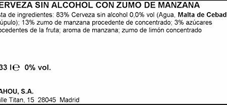 San Miguel - helles alkoholfreies Bier mit Apfelsaft - 1 x 0,33 l